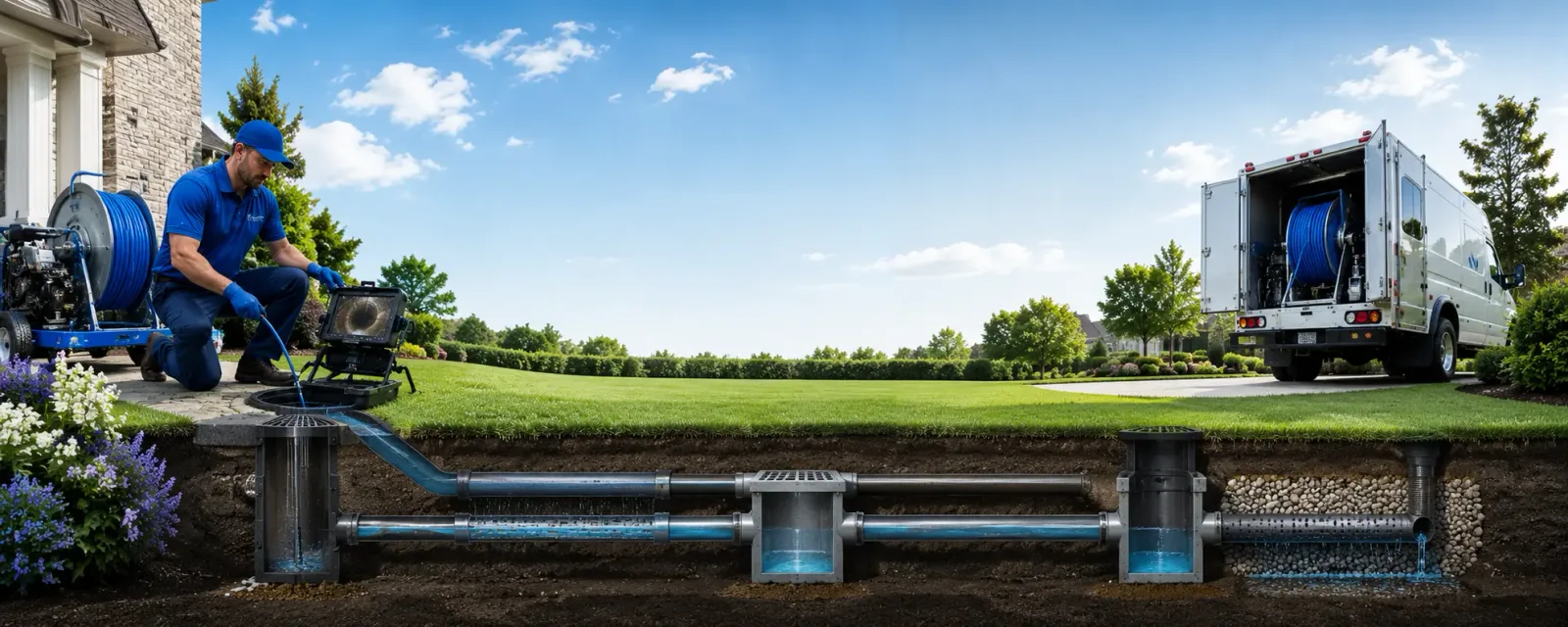 Outdoor drain cleaning information for Ross, CA